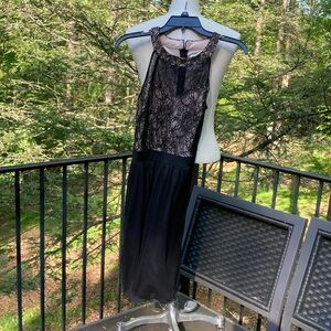 NWOT Enfocus Studio black/tan lace sleeveless dress sz. 12 (girls)